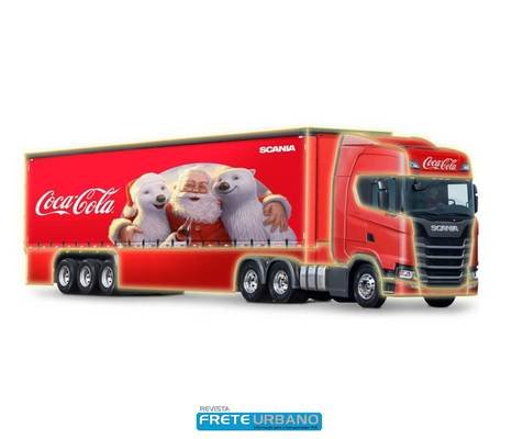 Caravana de Natal da Coca-Cola terá os caminhões Scania
