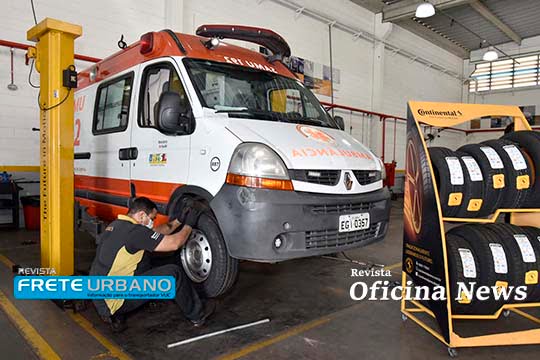 Continental Pneus faz doação para a frota de ambulâncias