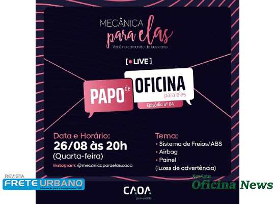 Caoa realiza hoje live de papo de oficina para consumidoras da marca  