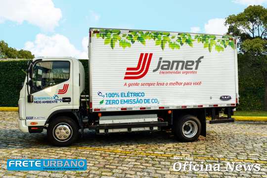 Caminhão elétrico iEV1200T da JAC Motors é testado na Jamef