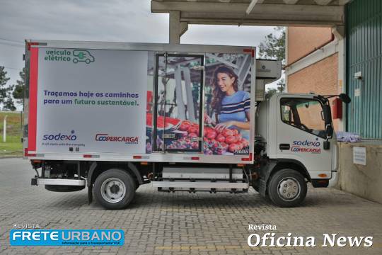 Sodexo começa a utilizar VUC elétrico na distribuição