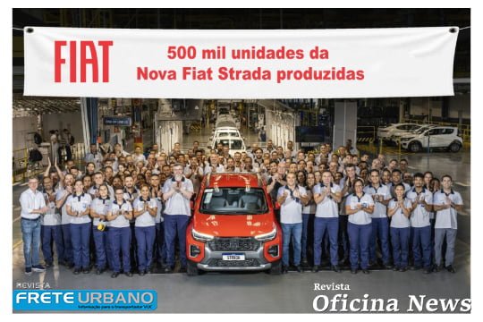 Nova Fiat Strada registra meio milhão de unidades produzidas