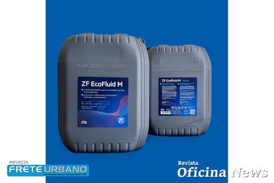 ZF Aftermarket apresenta óleo EcoFluid M em embalagem de 20 litros