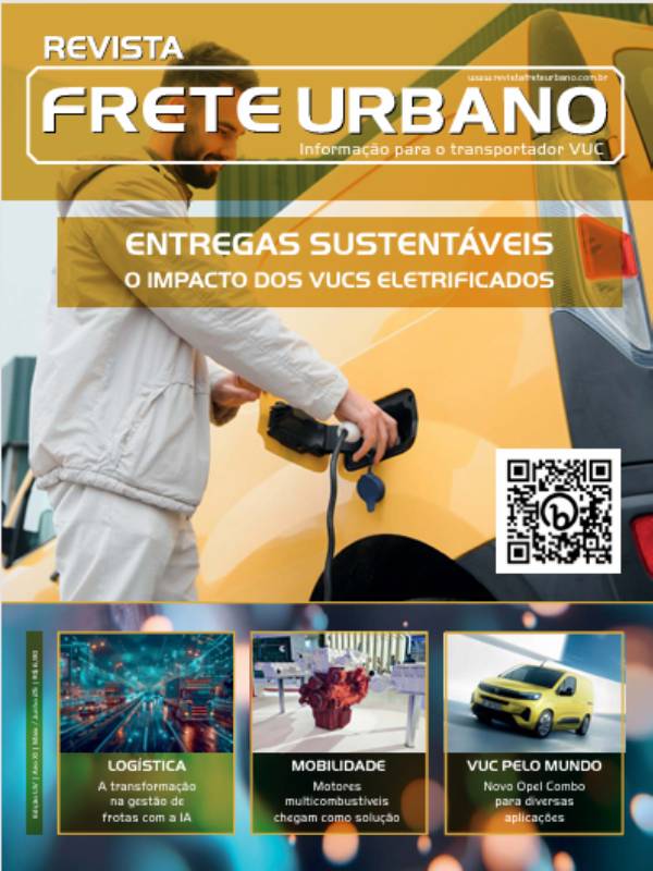 Revista Frete Urbano: eletrificação e IA para motoristas de VUC