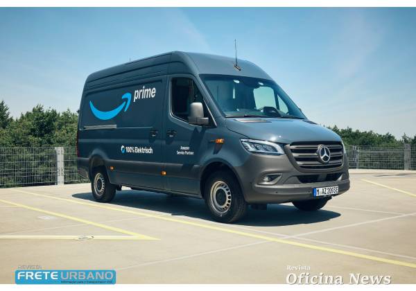 Mercedes entrega 5 mil vans elétricas à Amazon na Europa