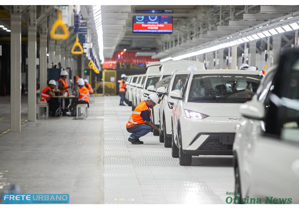 BYD inaugura fábrica de elétricos e lança carro híbrido flex